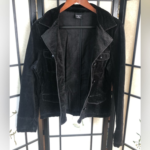 TRIBAL Black Velvet Suit Vest for Women. Size 10. - Picture 4 of 7